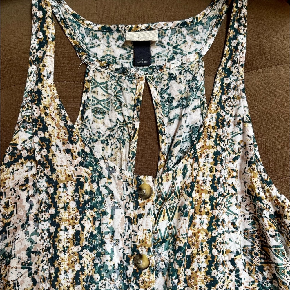 DAYTRIP Button Front Tank Top